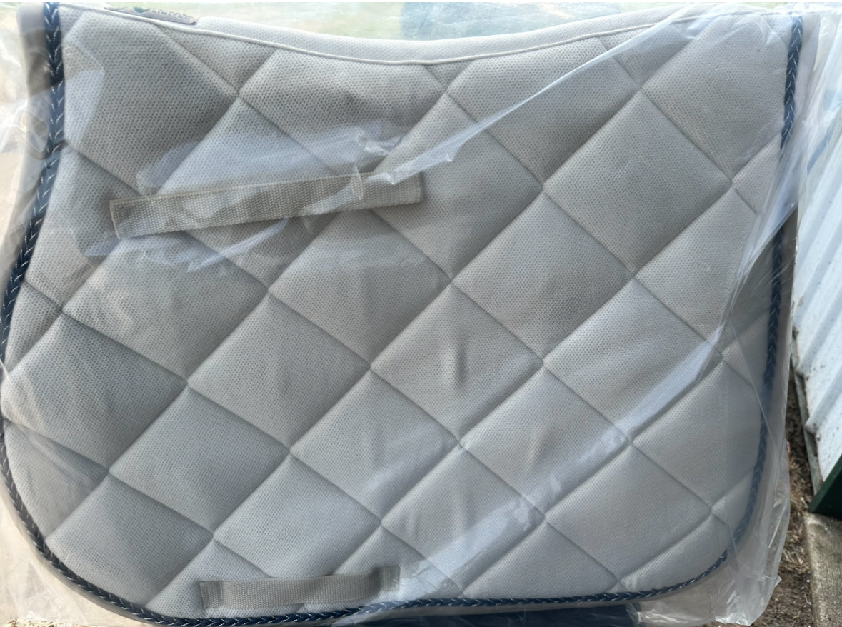 Grey padded saddle pad