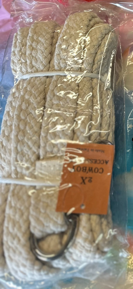 White cowboy 2x cotton lunge