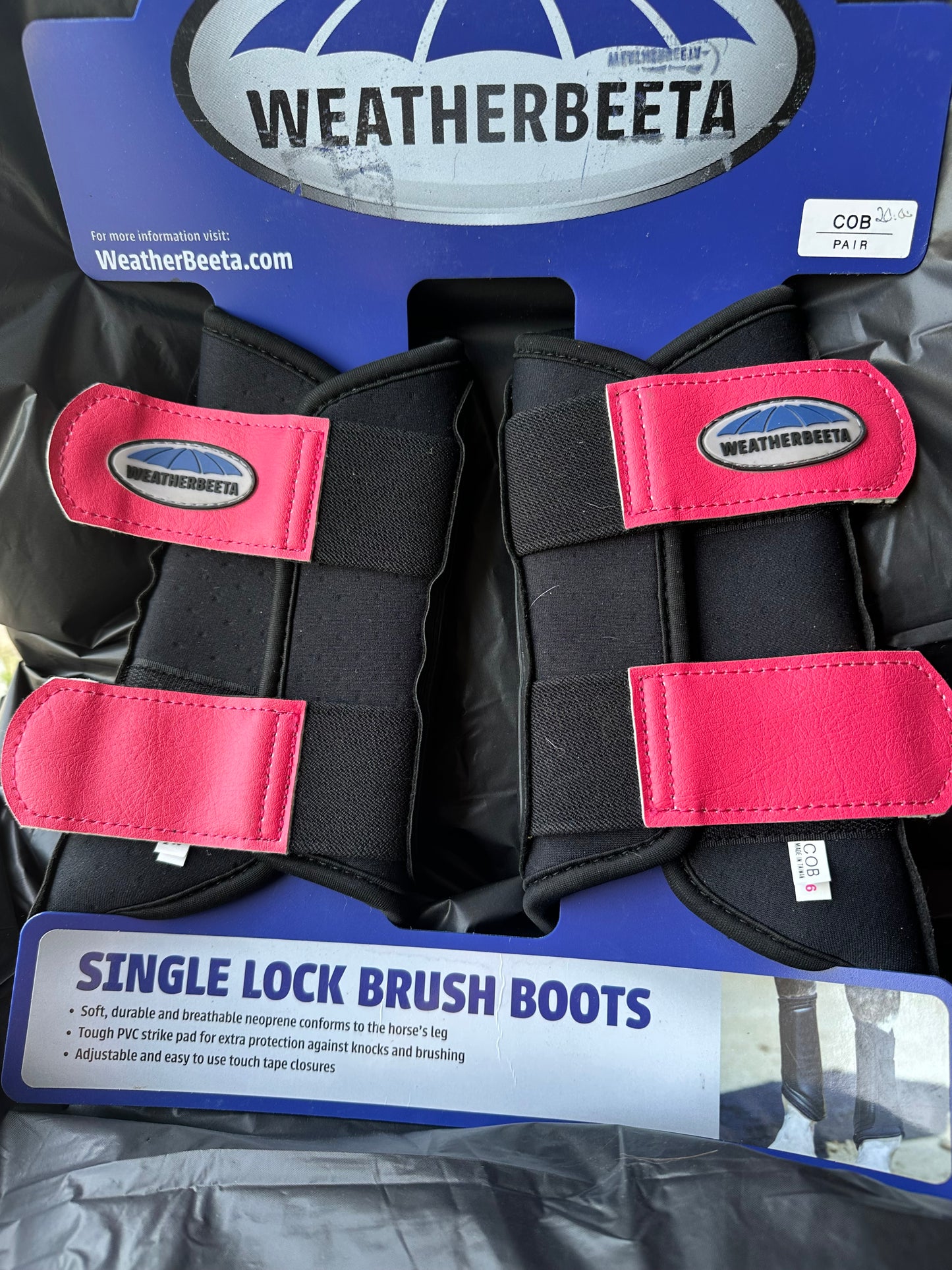 Cob size brush boots