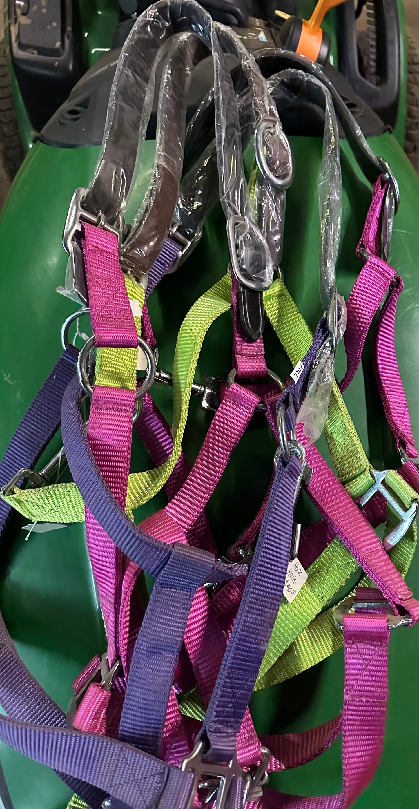 Nylon breakaway horse halters